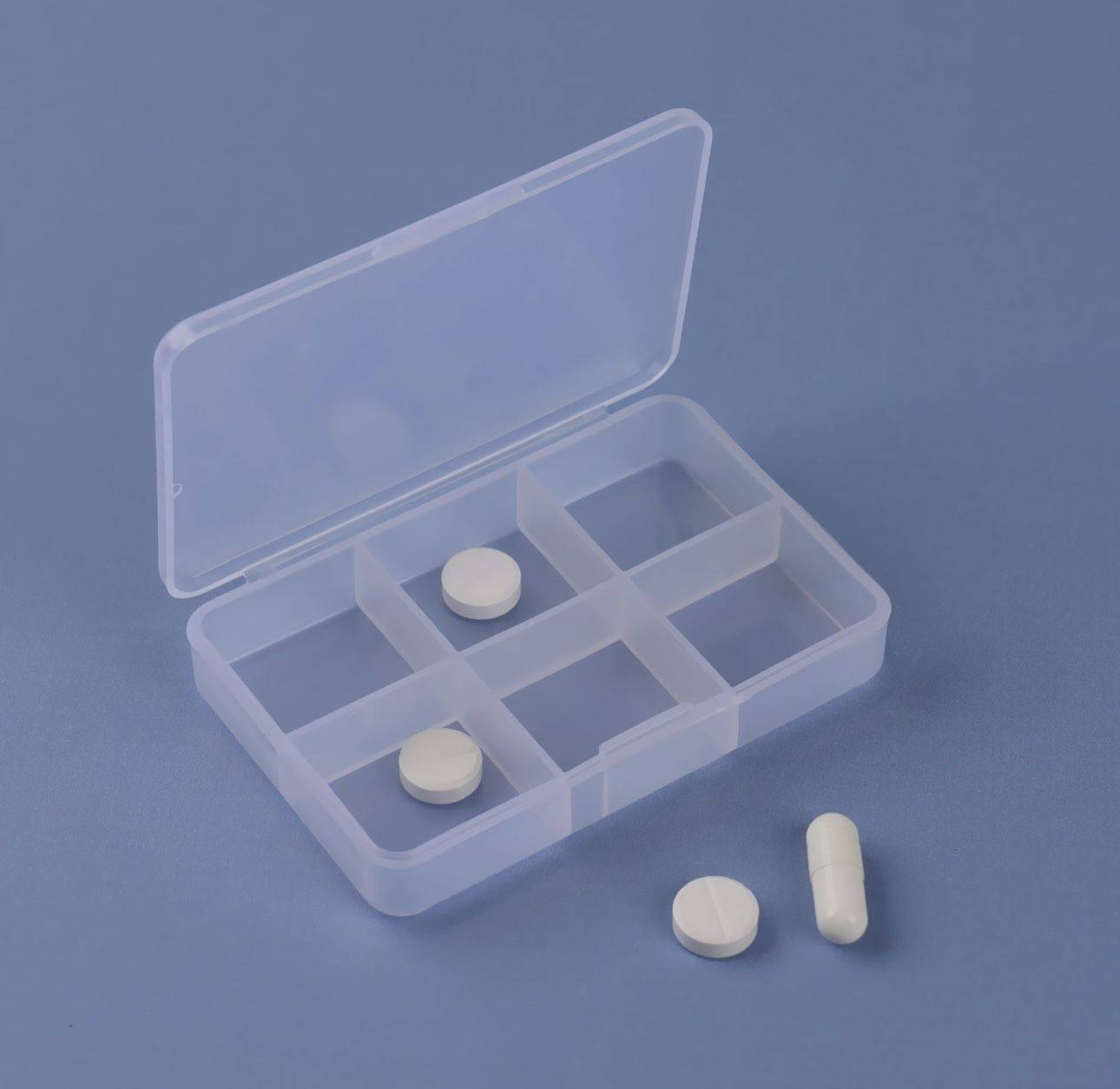 Pill Organizer 9x6x2 cm, 6 Compartments #2