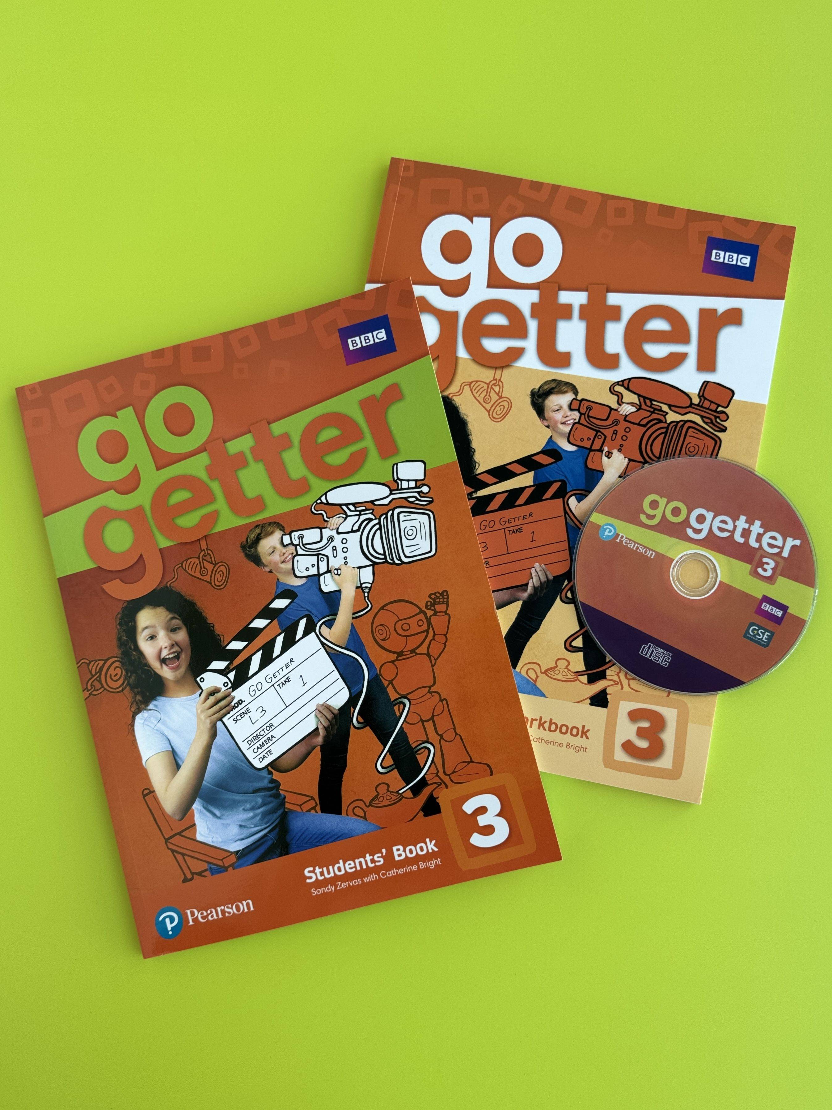 Комплект Go Getter 3: Students' Book + WorkBook (учебник и рабочая тетрадь, 2 книги) + CD-диск. Go Getter Pearson Croxford Jayne, Fruen Graham | Go Getter 3: Student's Book + Workbook + CD