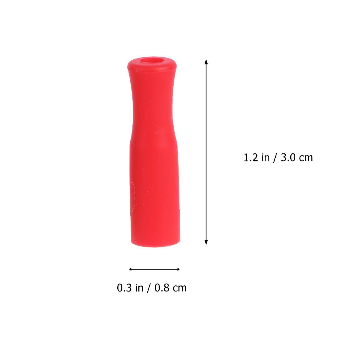Silicone Straw Tips with Colorful Caps – Pack of 12 #4