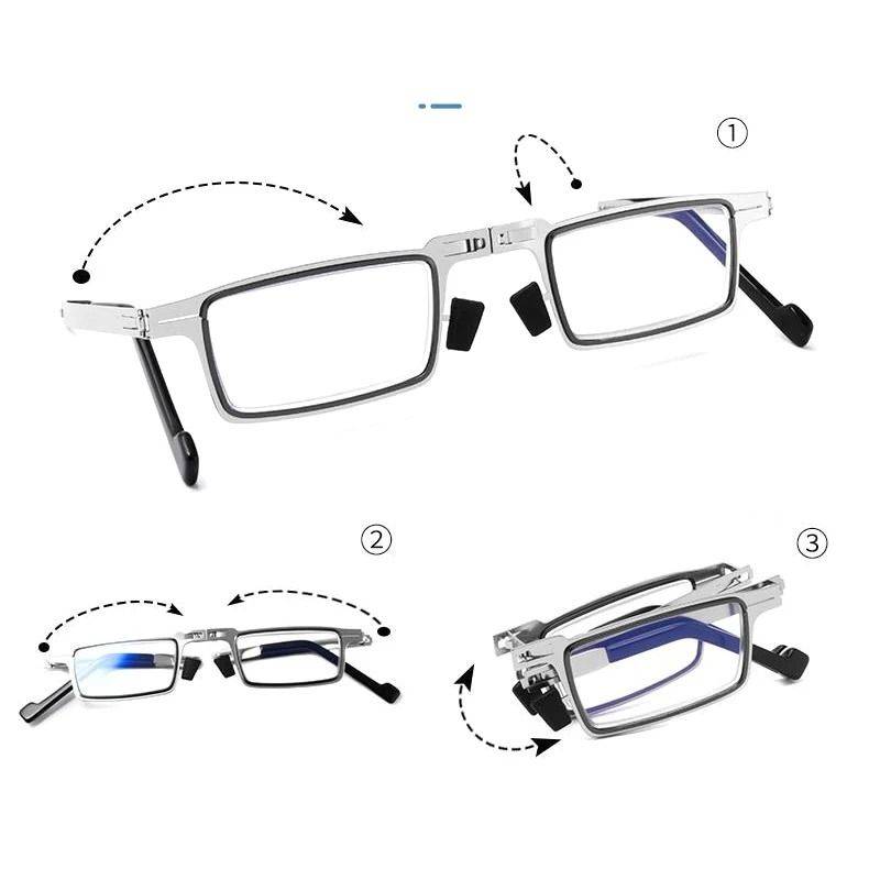 Basic Collection Computer Glasses Signal Gray Metal Frame Plastic Lenses Blue Blocker 1.00–4.00 Unisex #2