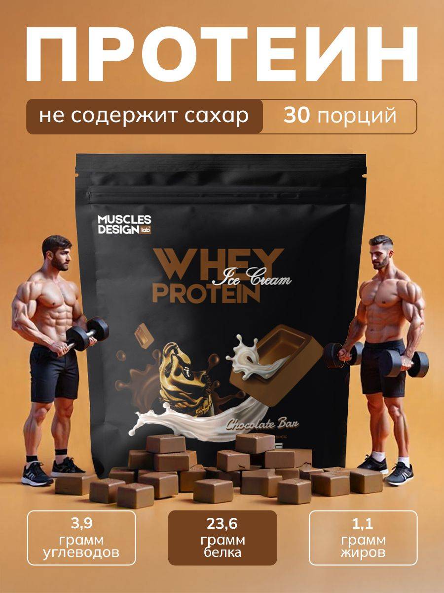 Muscles Design Lab Chocolate Ice Whey Protein Serum 908 g