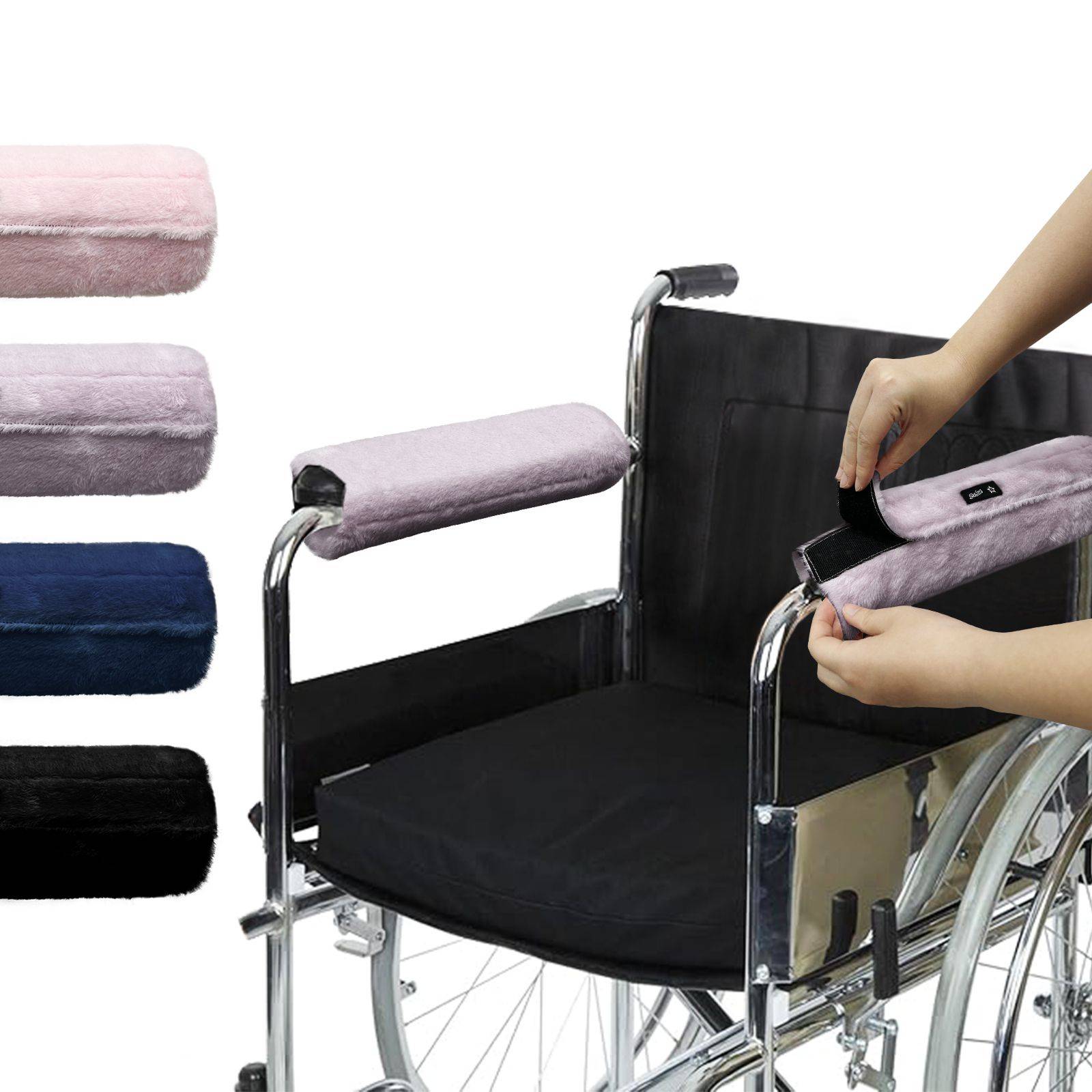 SPRING SEAON Purple Memory Foam Wheelchair Armrest Covers – 2 Pack #2