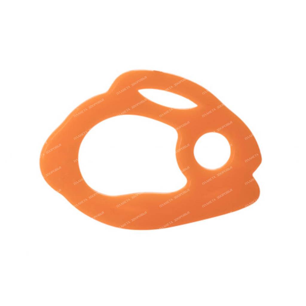POMA Teether (massager for gums) silicone "Bunny" 4+, art. 413, 1 piece