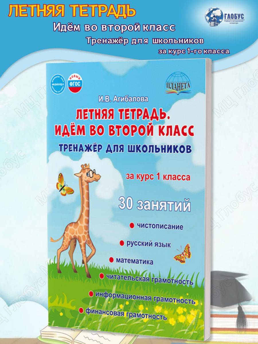 Летняя тетрадь. Идём во второй класс. Тренажёр для школьников. Новый ФГОС | Financial Literacy Basics