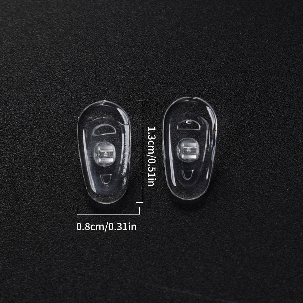 Transparent Silicone Eyeglass Nose Pads 14 mm x 7 mm, 13 mm x 8 mm, 15 mm x 9 mm #7