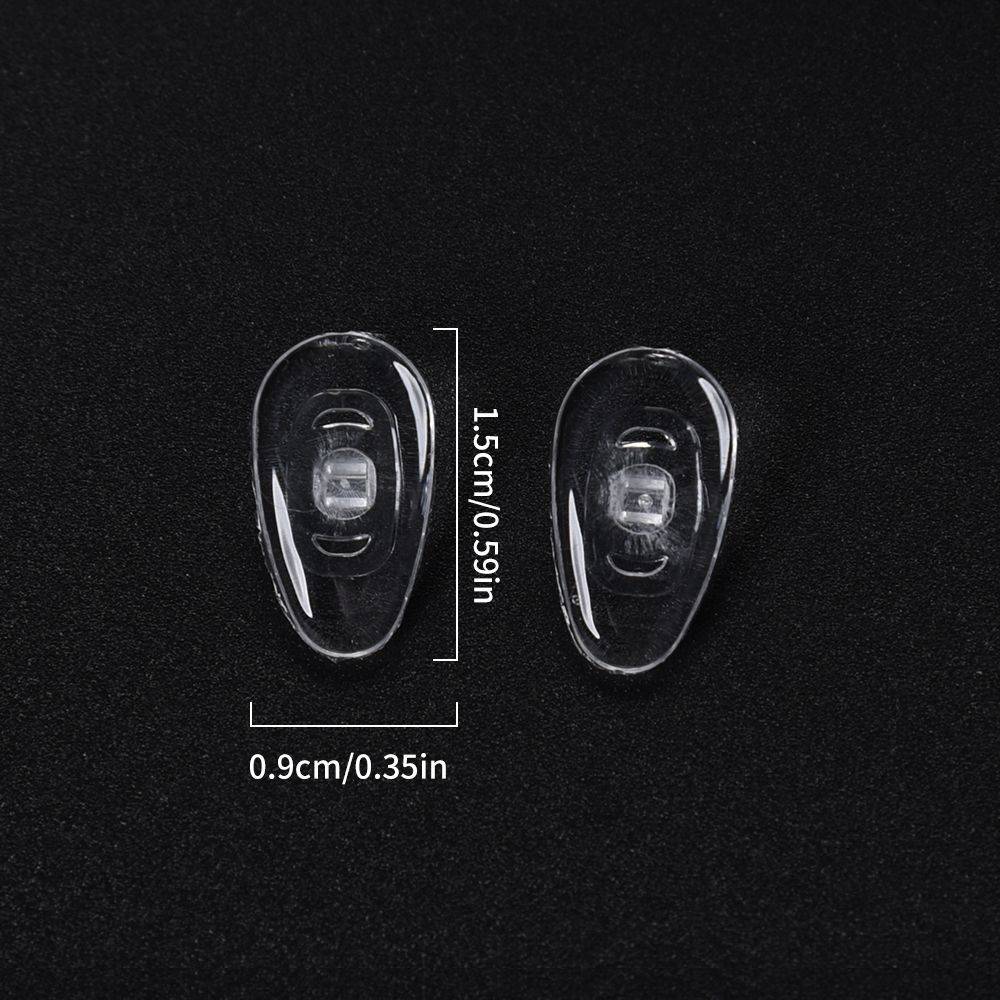 Transparent Silicone Eyeglass Nose Pads 14 mm x 7 mm, 13 mm x 8 mm, 15 mm x 9 mm #8