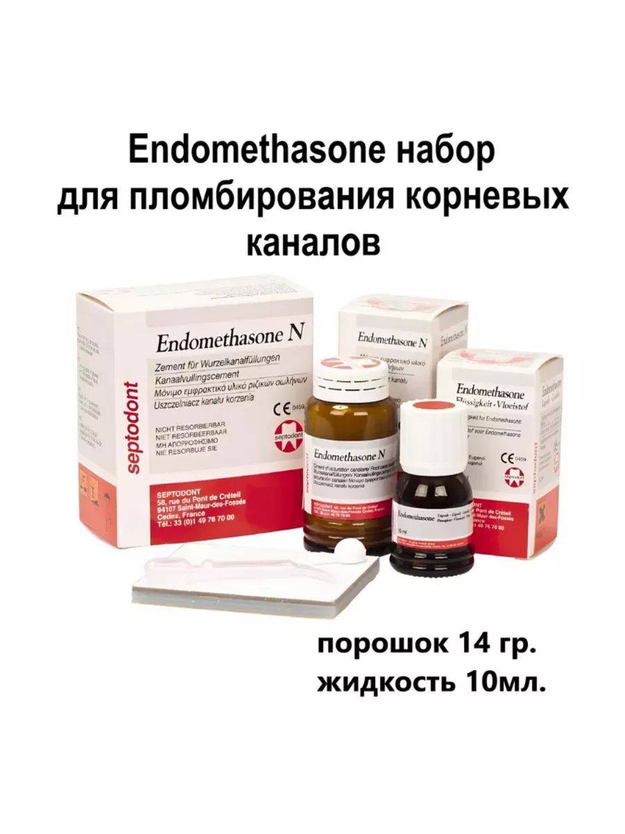 Septodont Endomethasone N Dental Filling Material Kit 14g + 10ml