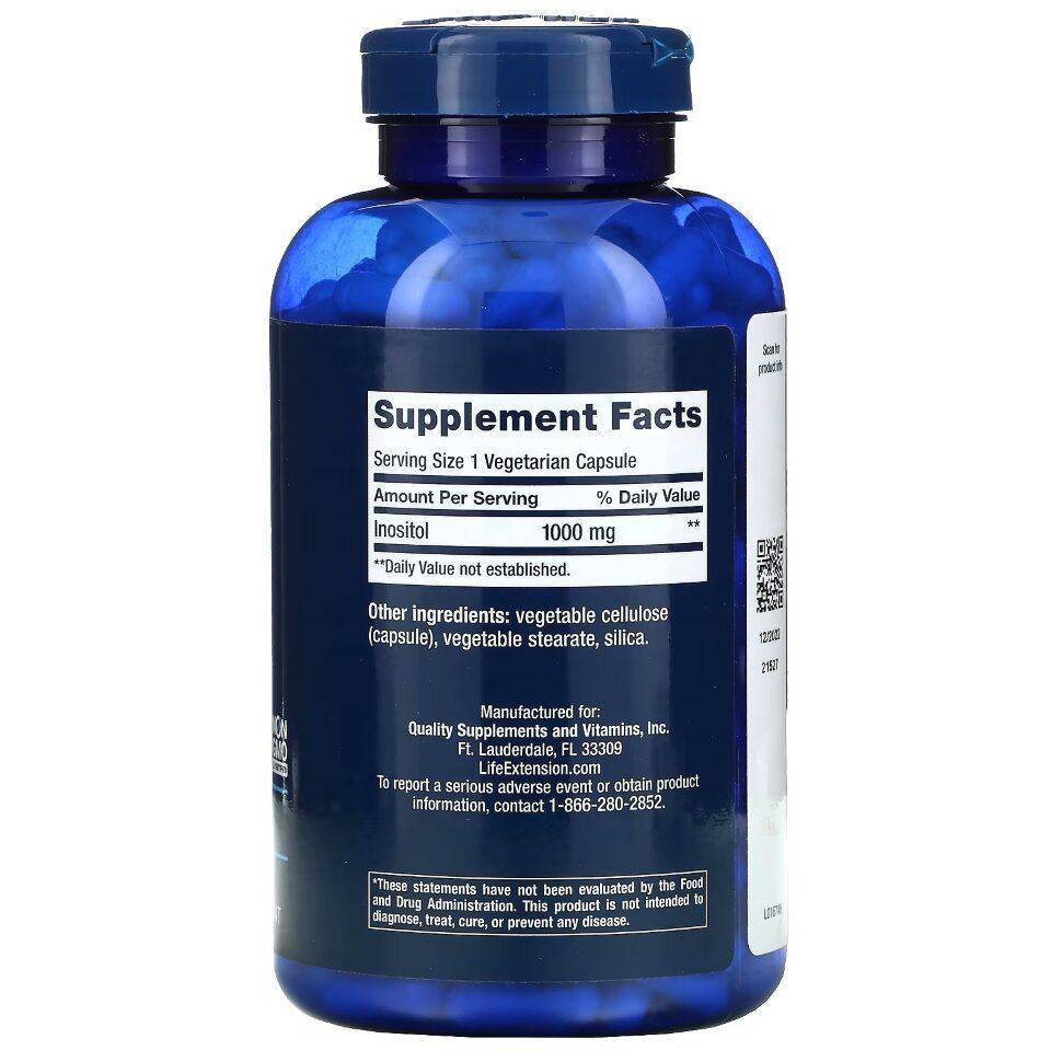 Life Extension Inositol Caps 1000 mg, 360 Capsules, USA #6