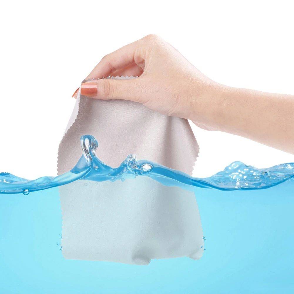 LemoLi Microfiber Glasses Cleaning Cloths 15x15cm 5 Pack #3