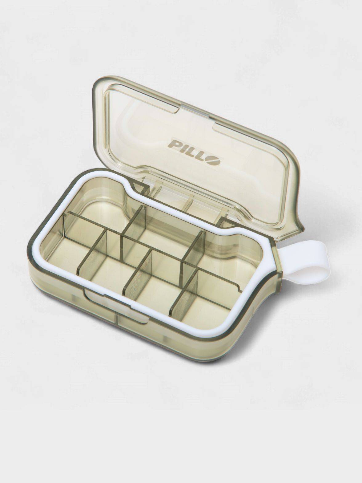 Pillo 7-Section Pill Case Green ABS Plastic - 6 Pack #7