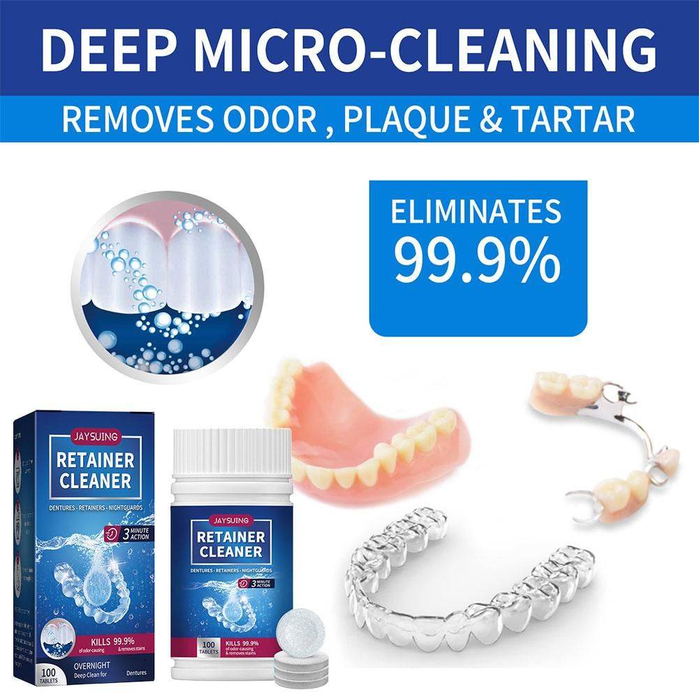 Hypnotize 100 Tablets for Denture Cleaning - Odor Removal for Aligners #8