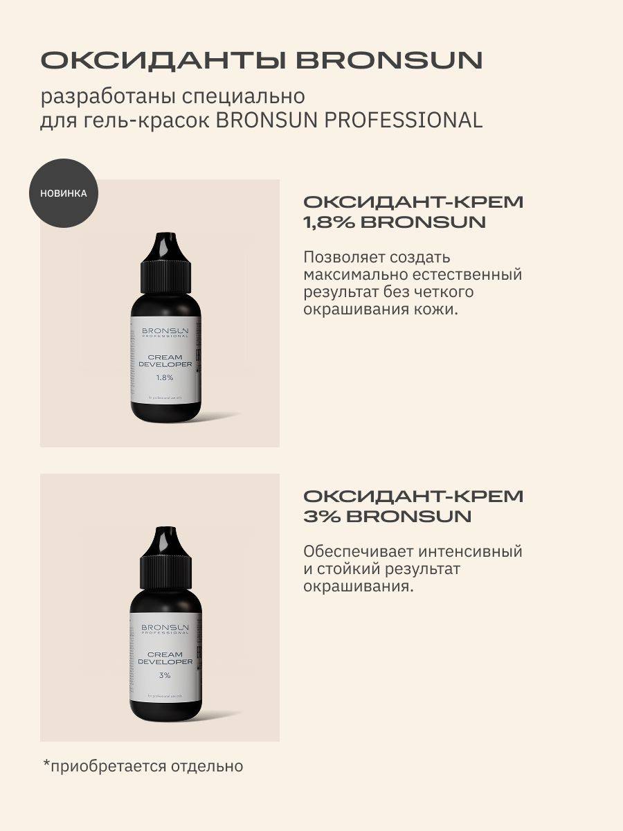 Bronsun Eyebrow and Eyelash Tint Shade No. 6 Brown 15 ml Tube #6