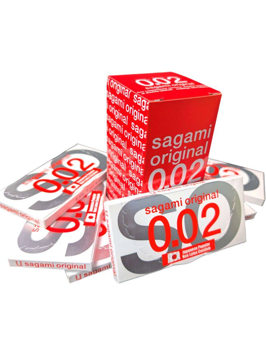Sagami Original 0.02 Polyurethane Ultrathin Condoms - 2 Count, Large #6