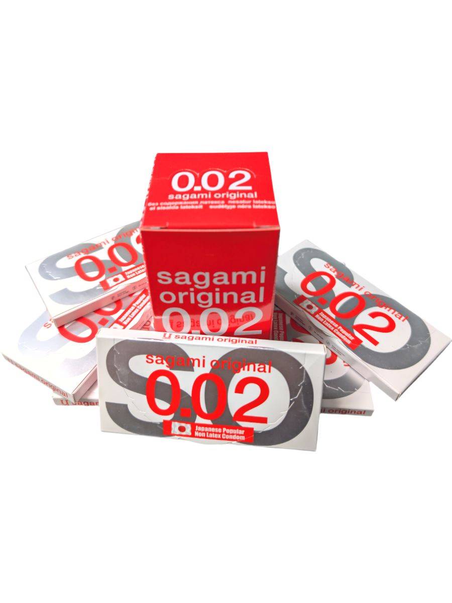 Sagami Original 0.02 Polyurethane Ultrathin Condoms - 2 Count, Large #7