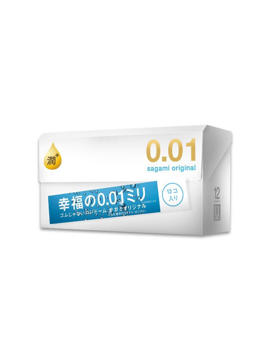 Sagami Original 0.01 Extra Lubricated Polyurethane Condoms 0.01 mm 12 pcs #4