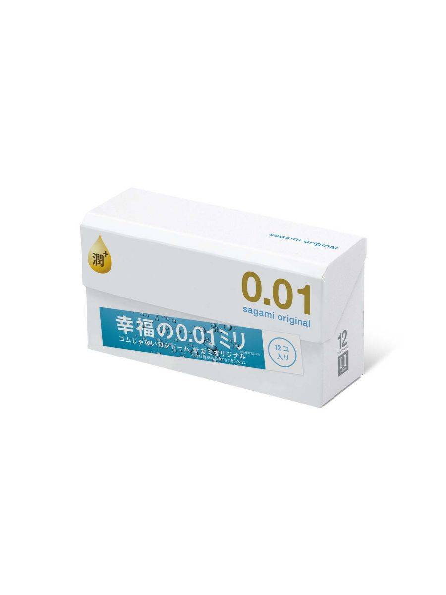 Sagami Original 0.01 Extra Lubricated Polyurethane Condoms 0.01 mm 12 pcs #6