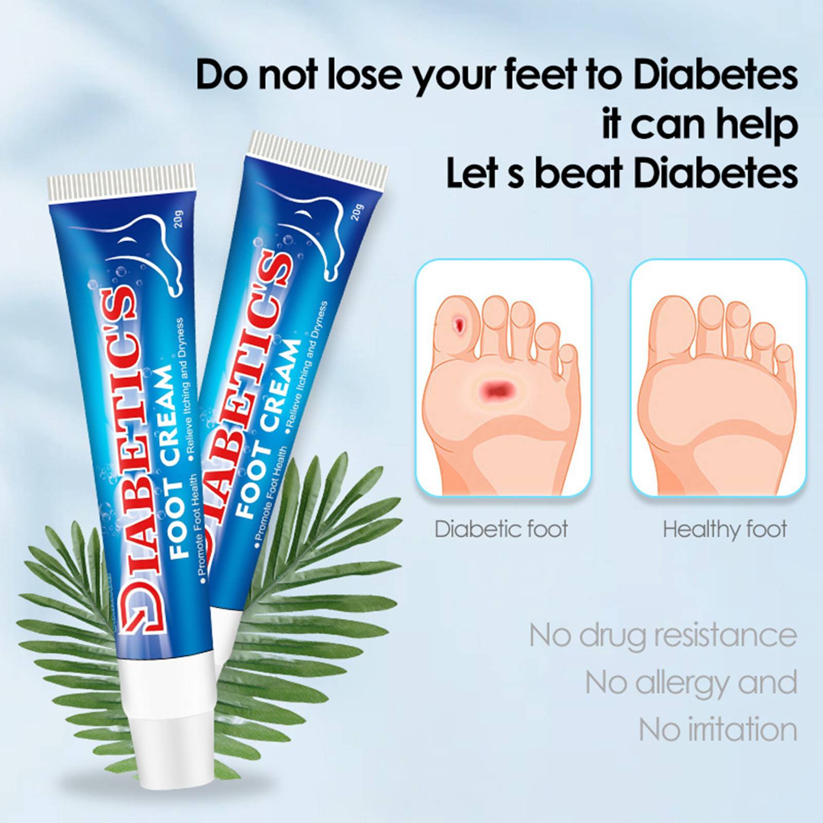 Hengjingao Diabetic Foot Cream K10 – 20ml Ointment for Diabetes Care #3