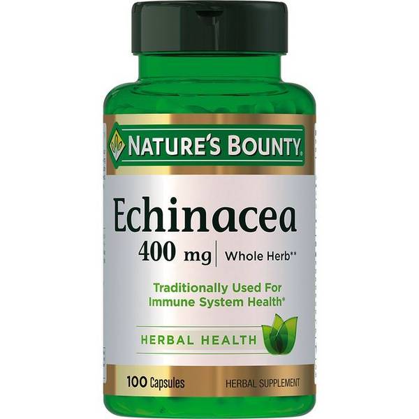 Nature's Bounty Echinacea Natural 400 mg Capsules 100 Count
