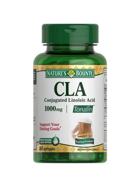Nature's Bounty CLA 1000mg Capsules 50ct