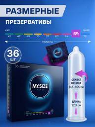 MY.SIZE Pro XXL Ultra-Thin Condoms 69mm Width - 36 Count Pack #1