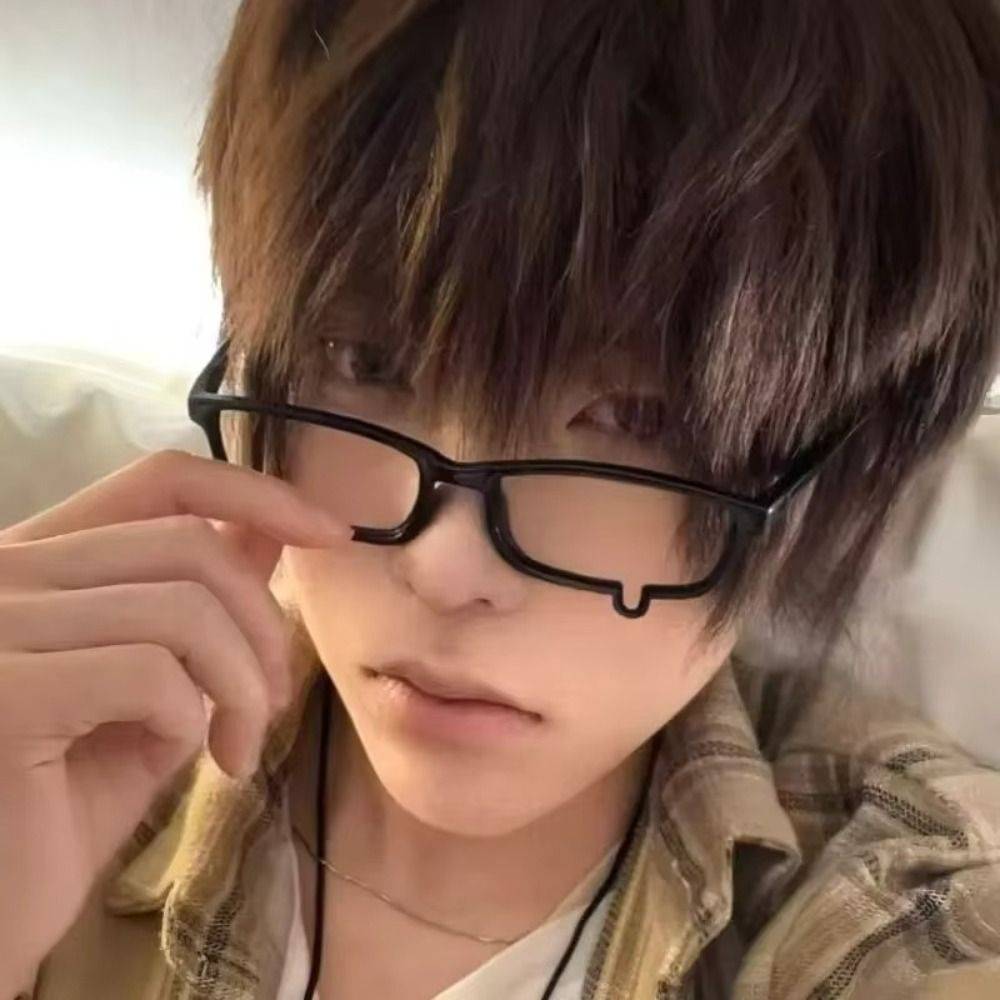 Anime Teardrop PC Glasses Frame Y2K Style, 15*4*4 cm, Polycarbonate, Unisex Fashion Eyewear #8