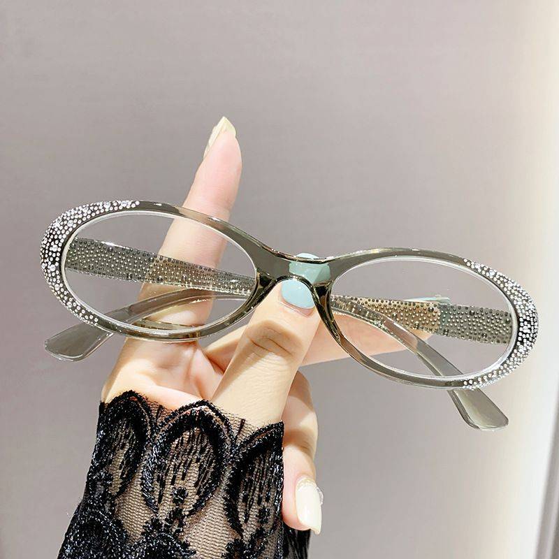 Seesdo Computer Glasses with Blue Light Protection, Oval Frame, +2.50 Purple Lenses #6