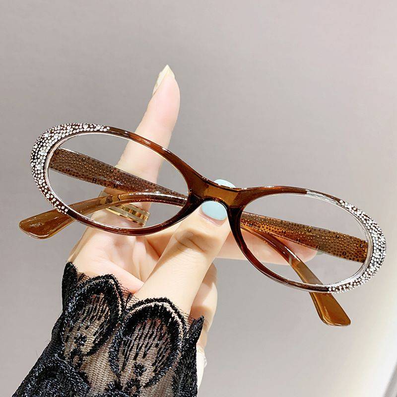 Seesdo Computer Glasses with Blue Light Protection, Oval Frame, +2.50 Purple Lenses #4