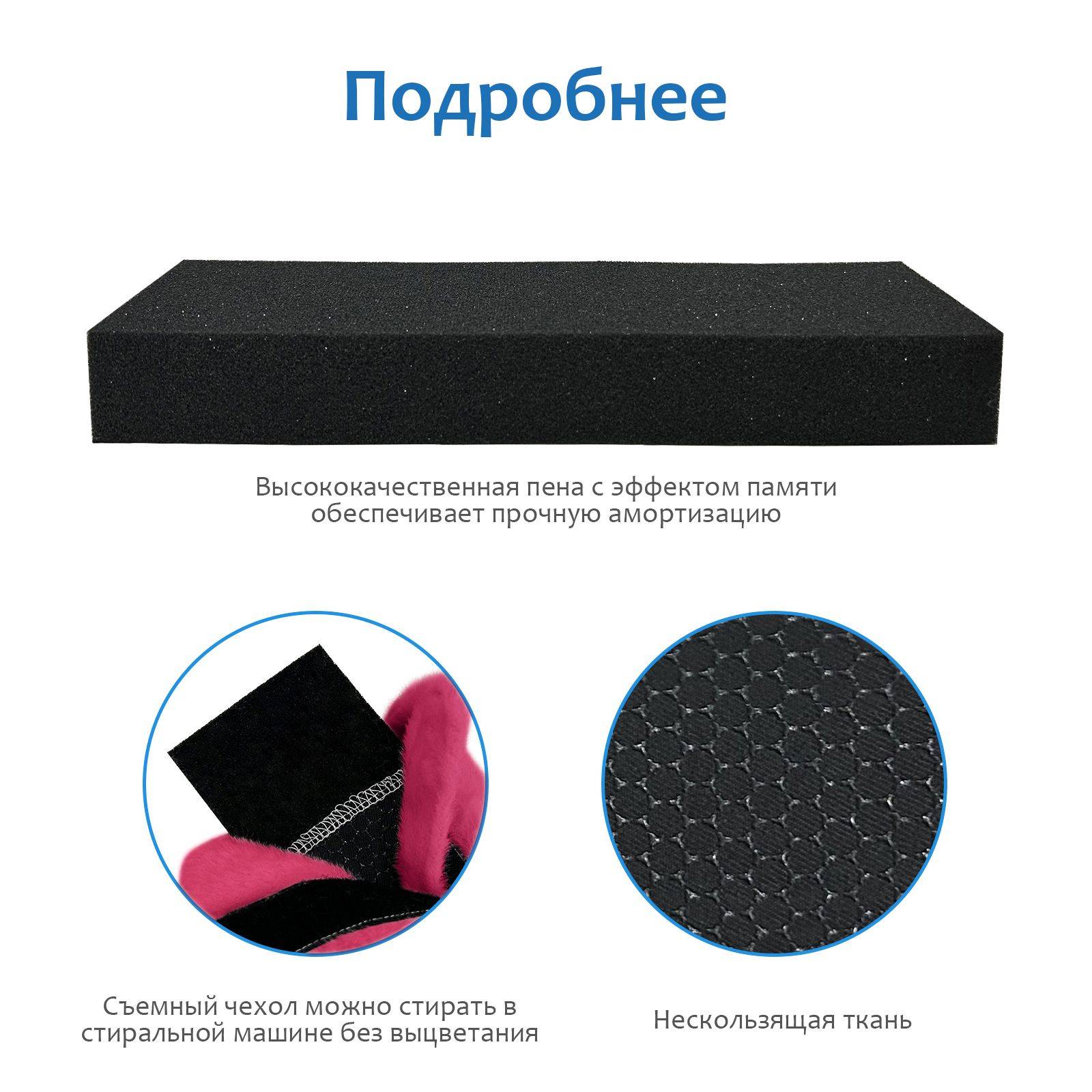 SPRING SEAON Wheelchair Armrest Pads – 2 Pack Soft Memory Foam, Washable, Magenta #6