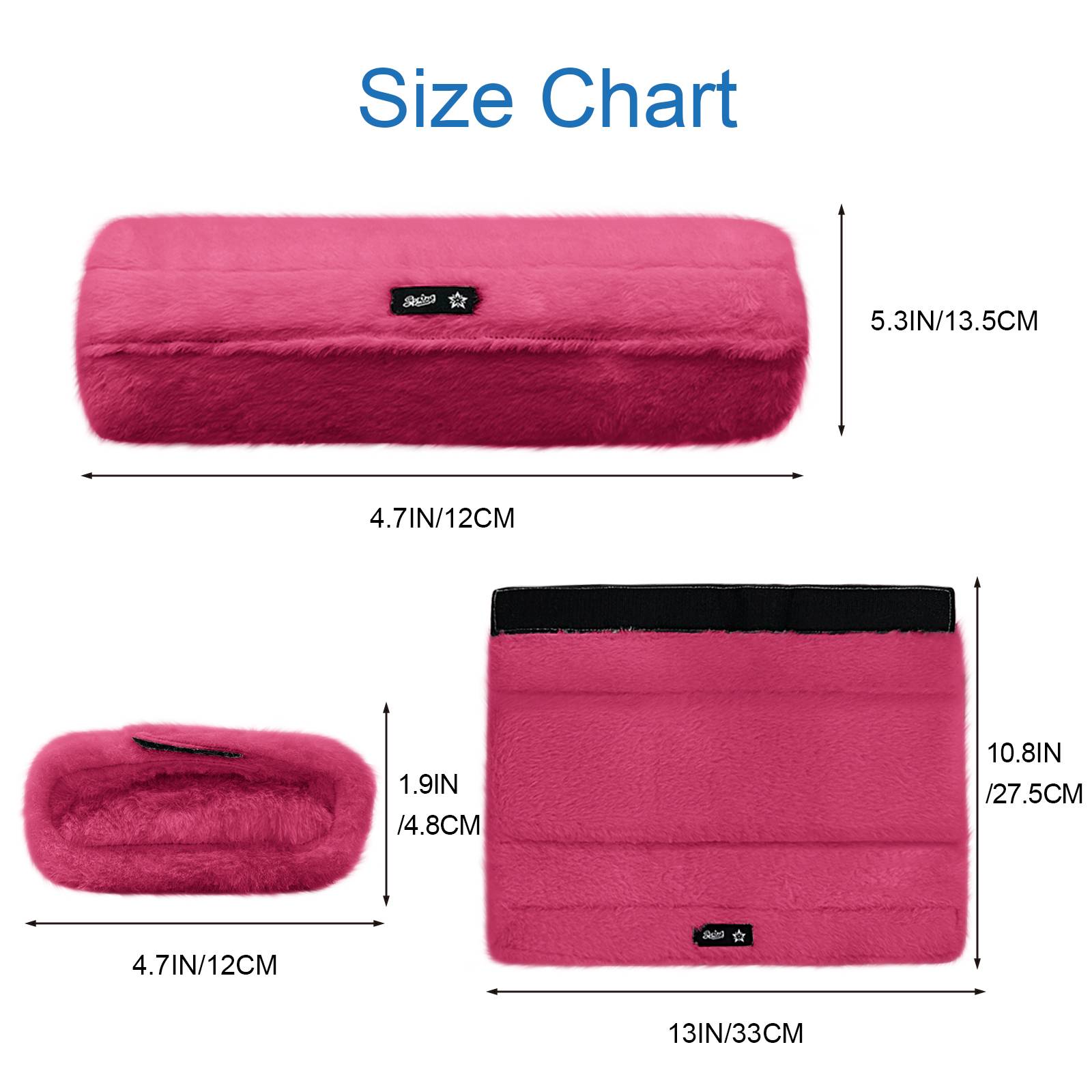 SPRING SEAON Wheelchair Armrest Pads – 2 Pack Soft Memory Foam, Washable, Magenta #5
