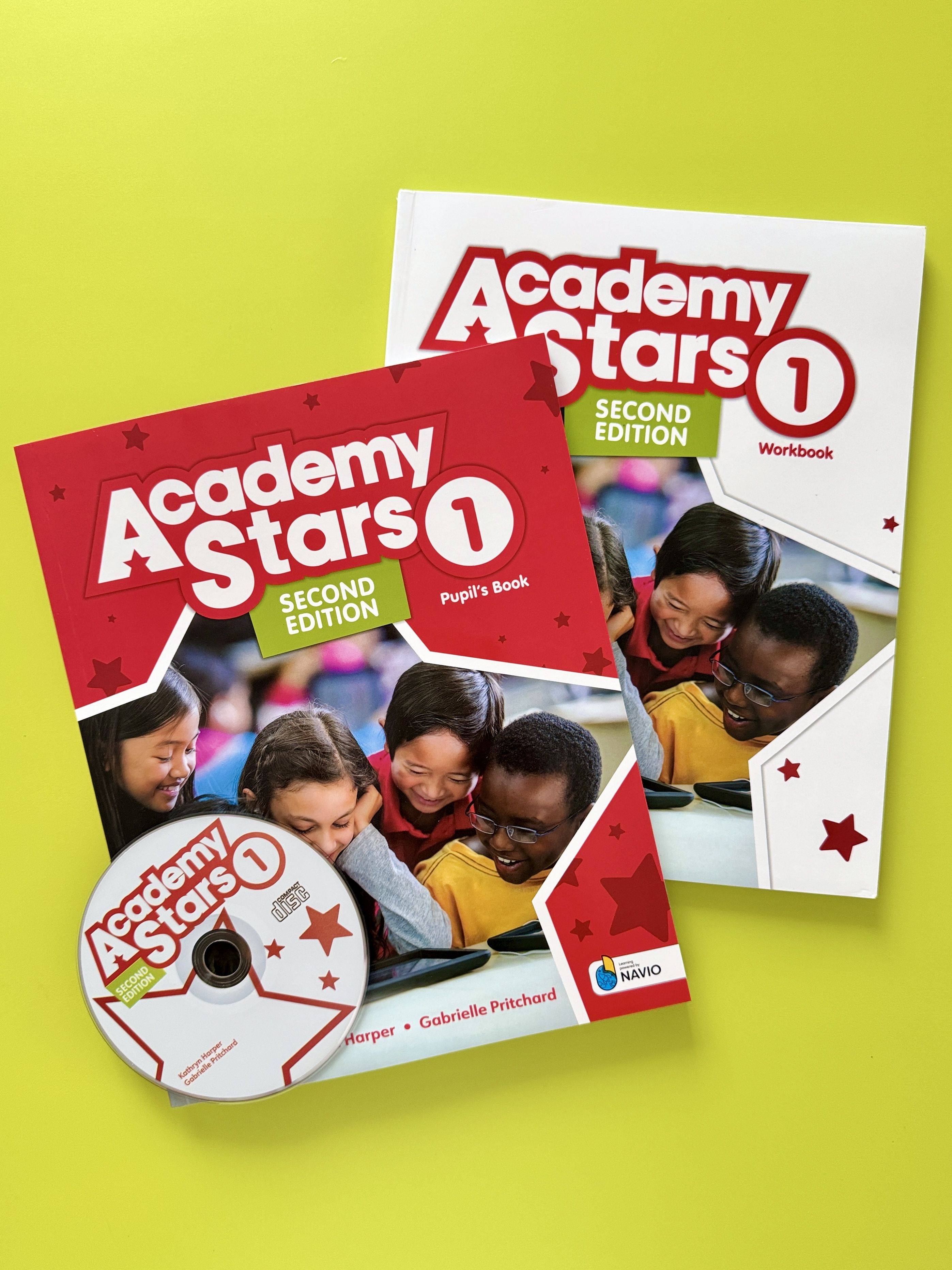 Academy Stars 1 SECOND Edition: Students Book + Workbook (учебник и рабочая тетрадь) + CD | Academy Stars 1 Second Edition: Student's Book + Workbook + CD