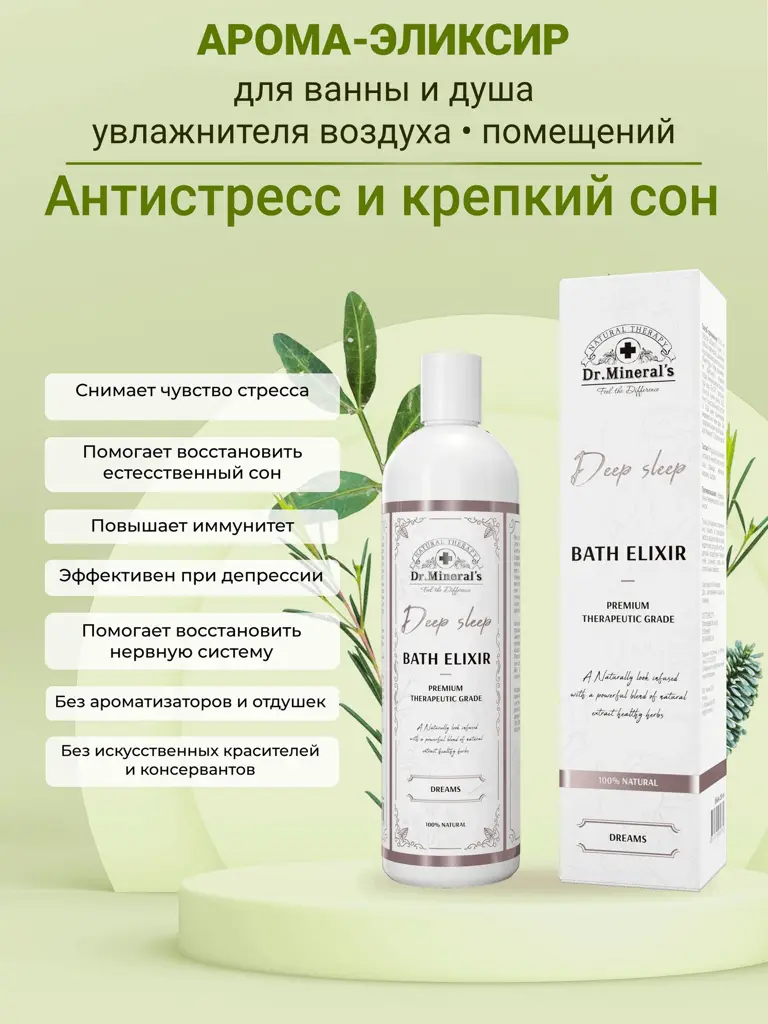 Dr.Mineral's Anti-Stress & Deep Sleep Bath Elixir 250 ml #1