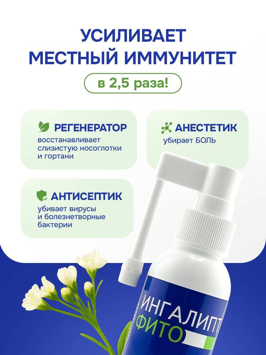 Pharmgroup Ingalipt Phyto 50ml Throat Spray for Pain Relief #3