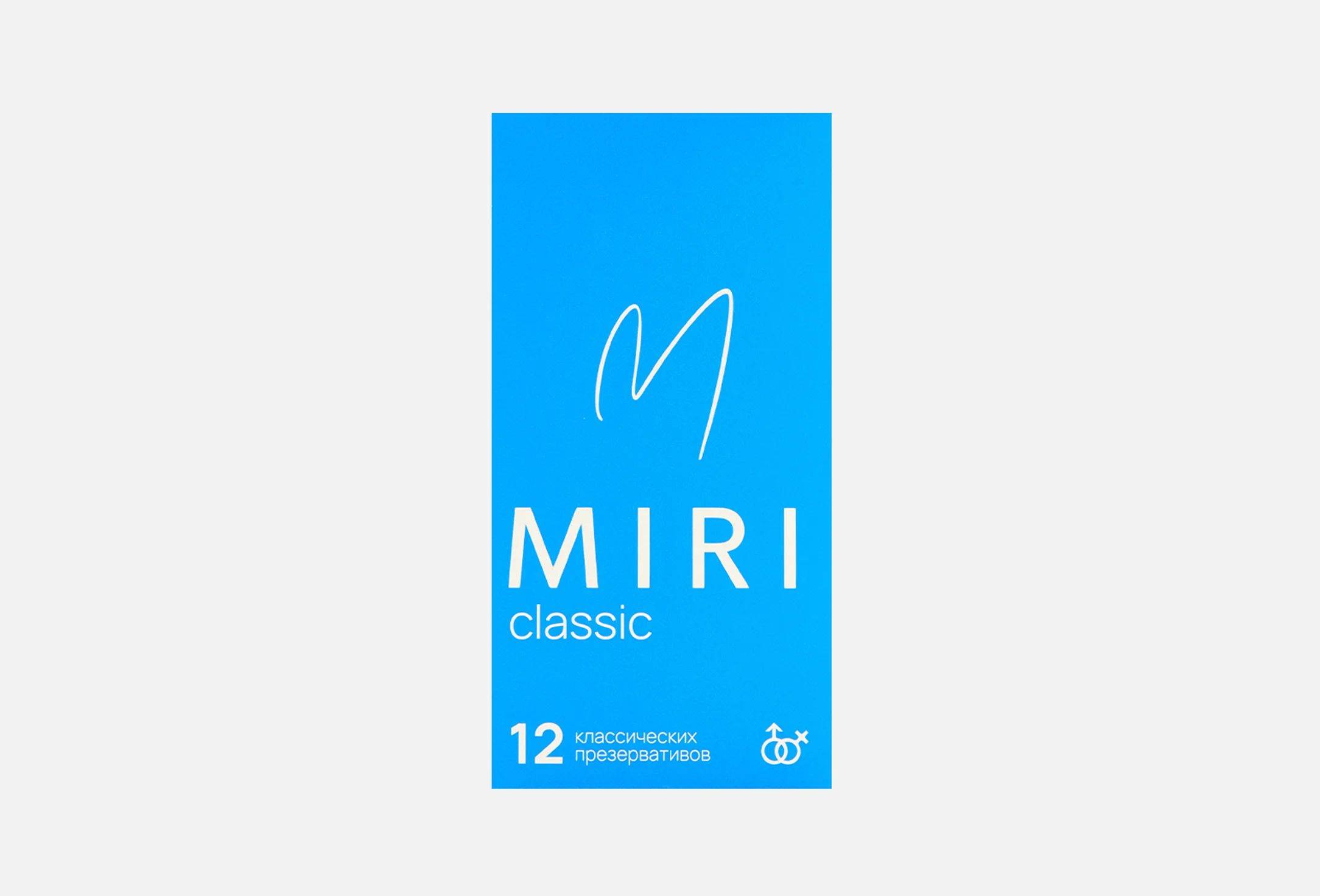 MIRI Classic Condoms Large 12 Pack Natural Latex with Gel Lubricant #9