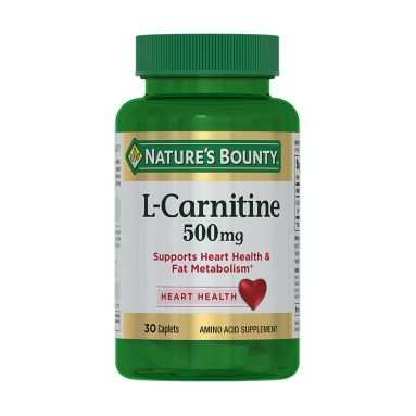 Nature's Bounty L-Carnitine 500 mg Tablets, 30 Count