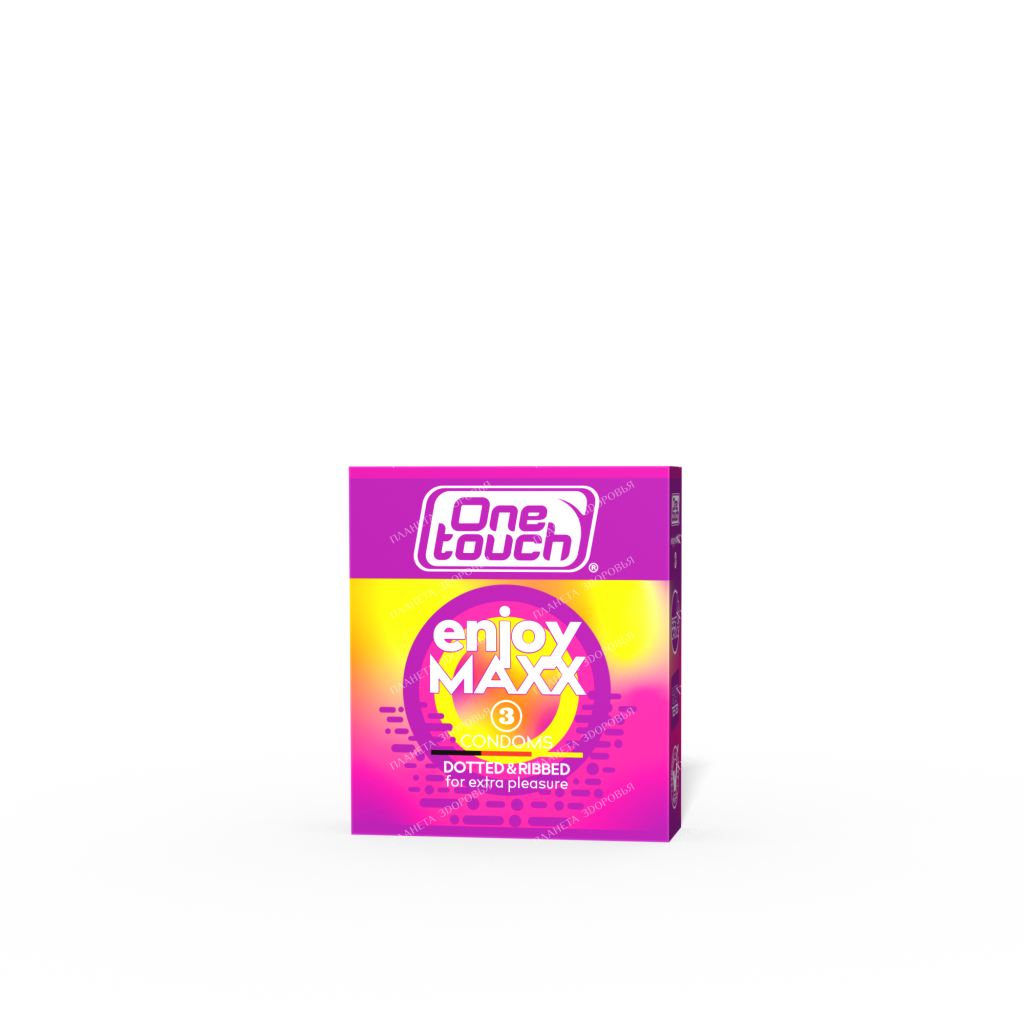 One Touch Enjoy MAXX Condoms (Ribbed & Dotted), 3 pcs