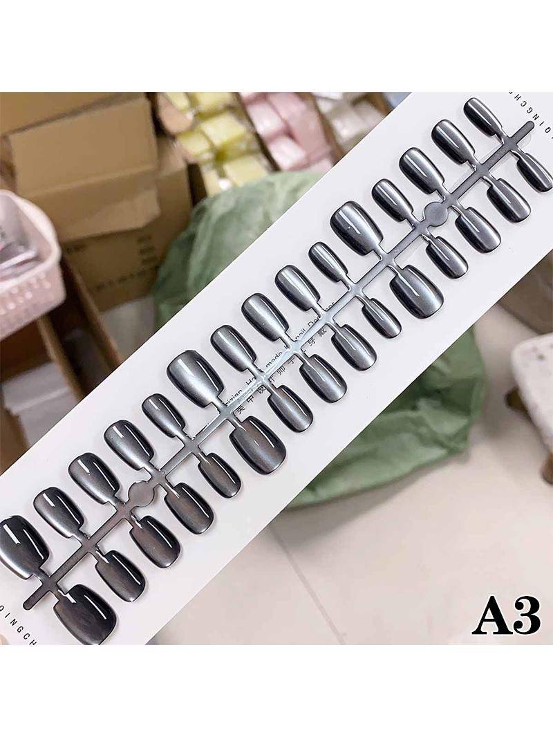 Artificial Cat Eye False Nails Set XS/S/M 30 Pcs