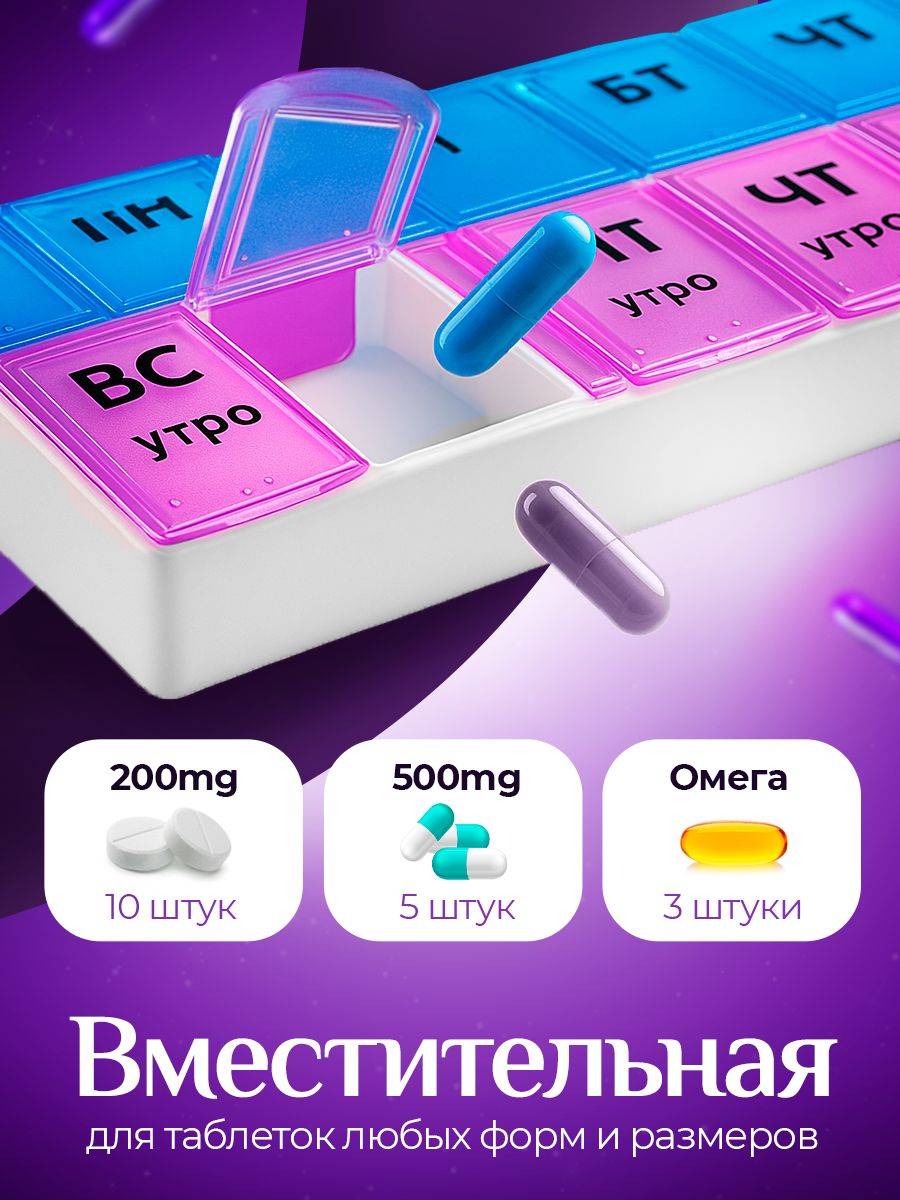 Pill Box Organizer by GRANDOM #3