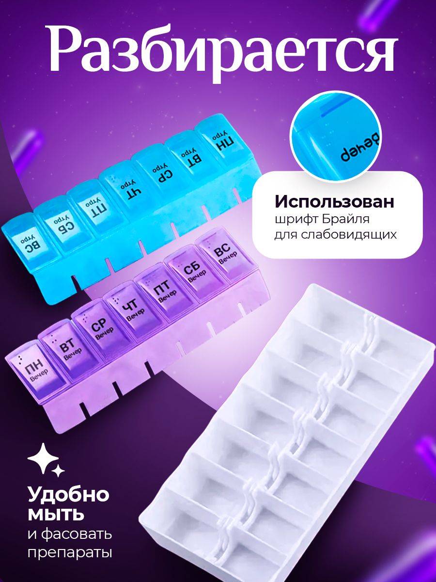 Pill Box Organizer by GRANDOM #5