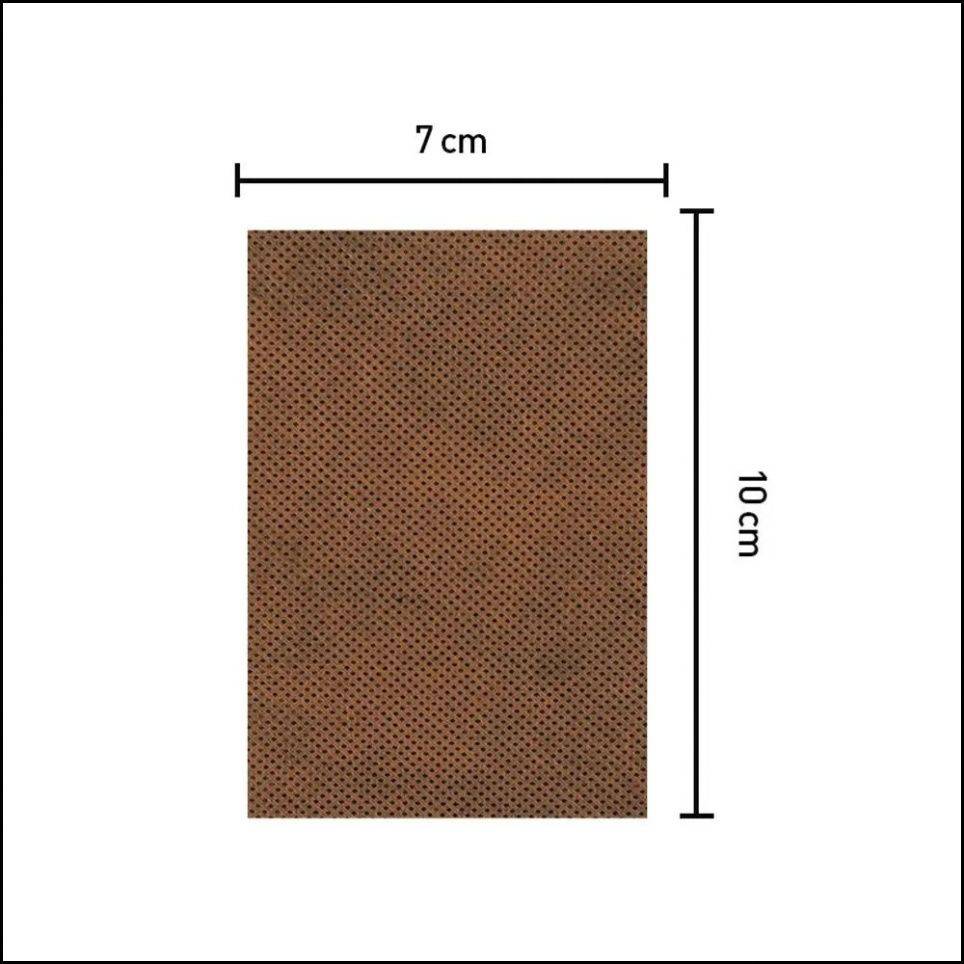 50 Count Orthopedic Low Back and Sciatica Relief Patches, Brown #6
