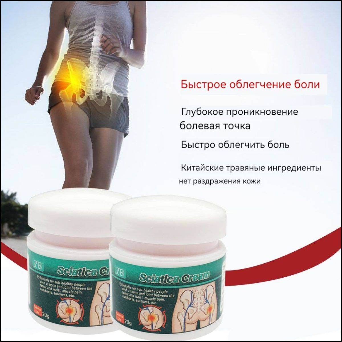 Sciatic Nerve, Joint, and Muscle Pain Relief Ointment, 20g #5