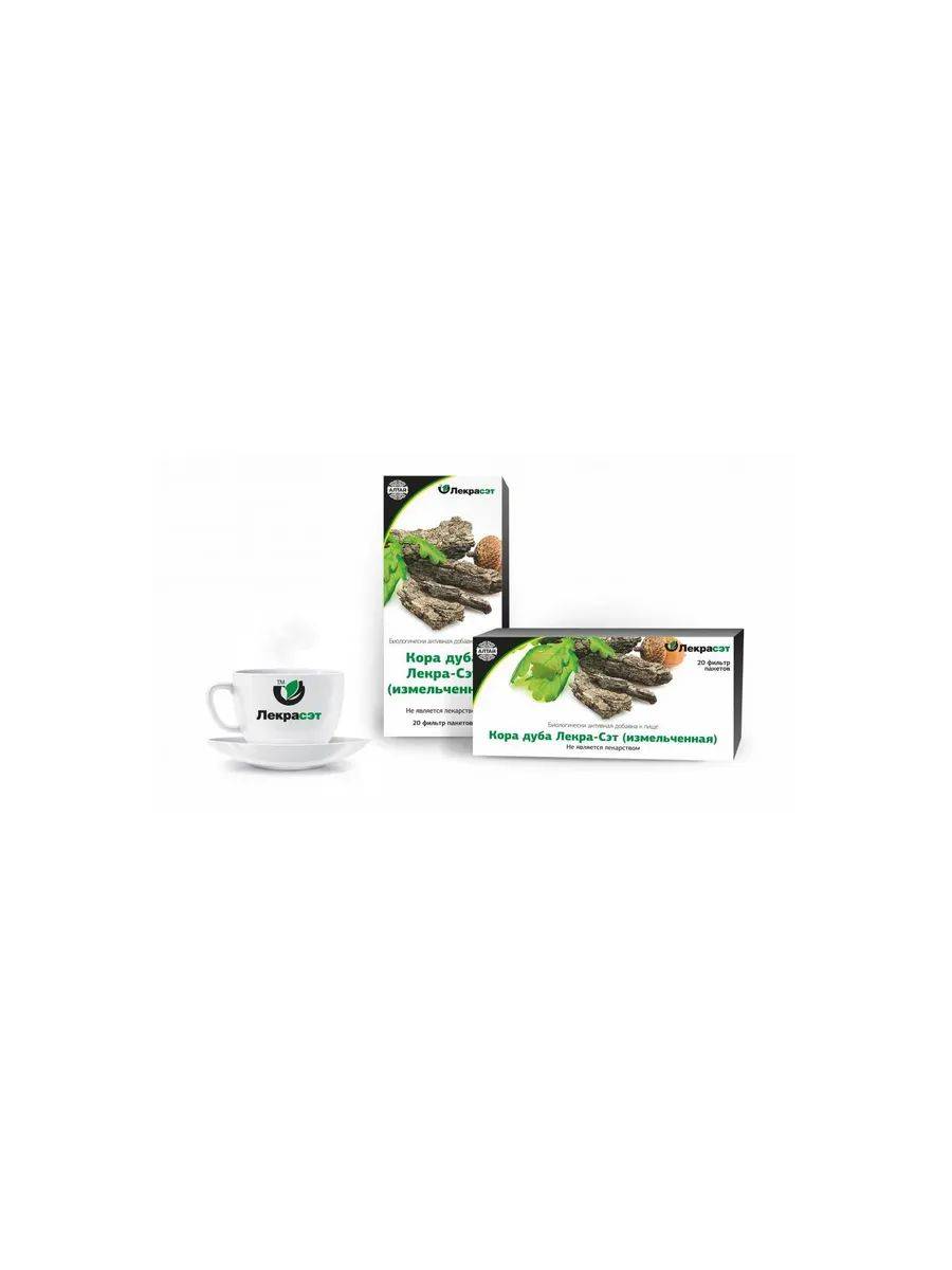 Lekra-SET Oak Bark Herbal Supplement Filter Bags Pack of 20 1.5 g, 20 Count