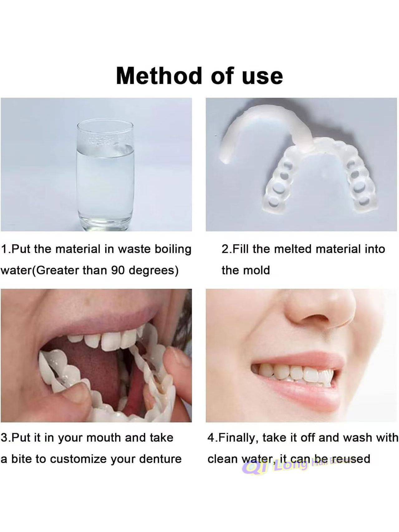 Perfect Smile Reusable Snap‑On Dental Prosthesis – Universal Adult Size #12