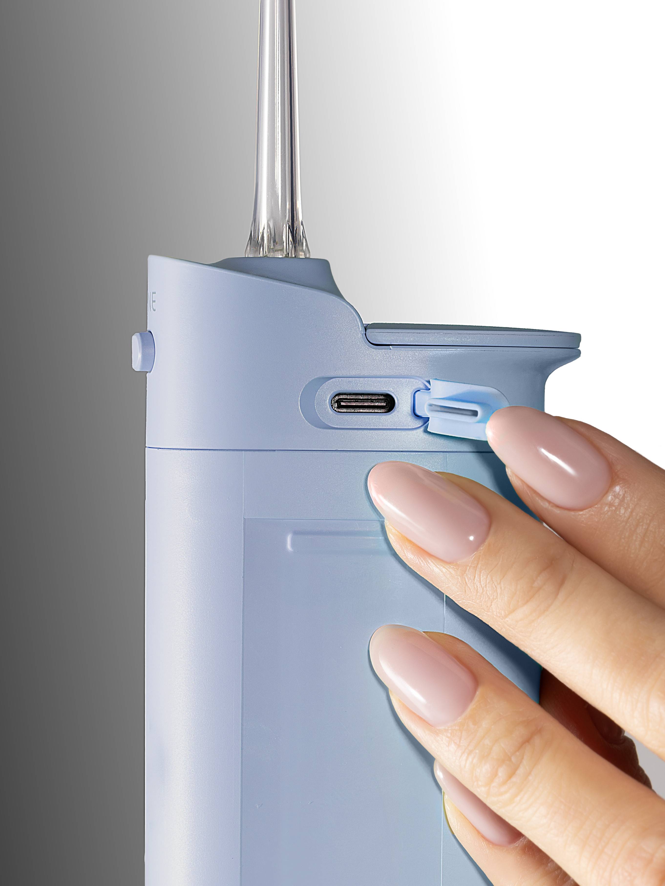 Revyline RL 840 Portable Oral Irrigator with UV Lamp, Blue, Compact, Mini Slider, for Teeth and Braces, Foldable #12