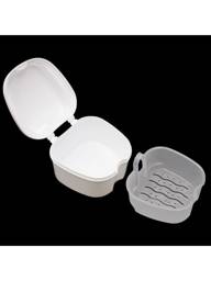 Dental Prosthesis Container, White, 9 × 8.5 cm #1