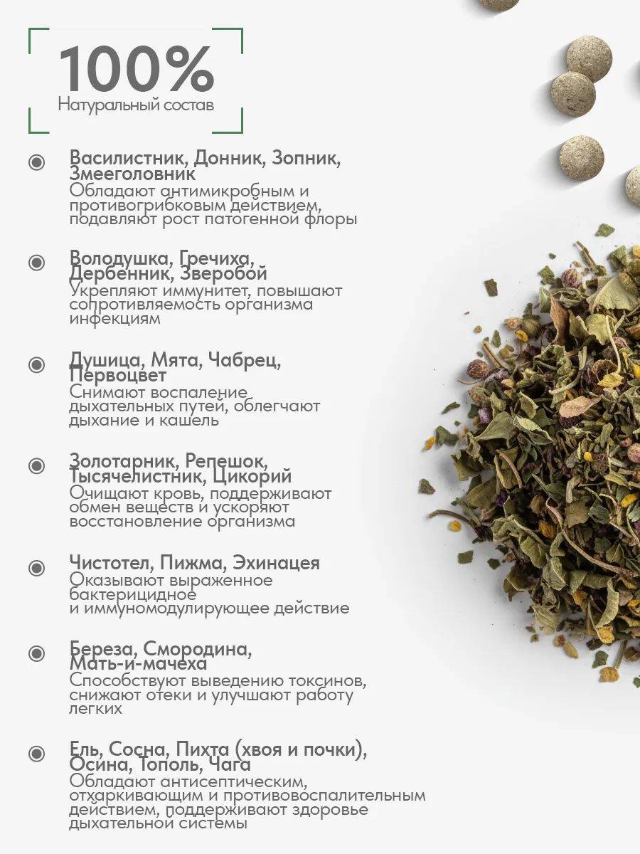 Gordeev Herbal Mixture 'Bakteriyam Stop' for Chronic Bronchitis and Pneumonia, 90 Tablets #6