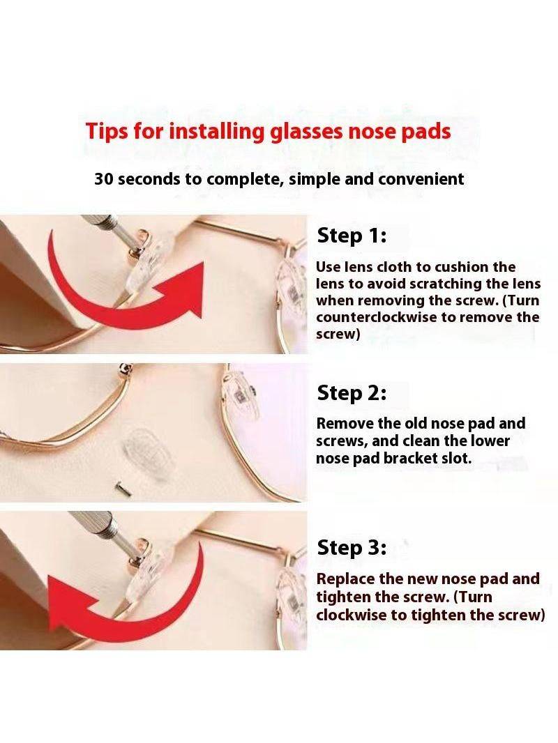 Silicone Anti‑Slip Nose Pads for Glasses – 10 pcs #11