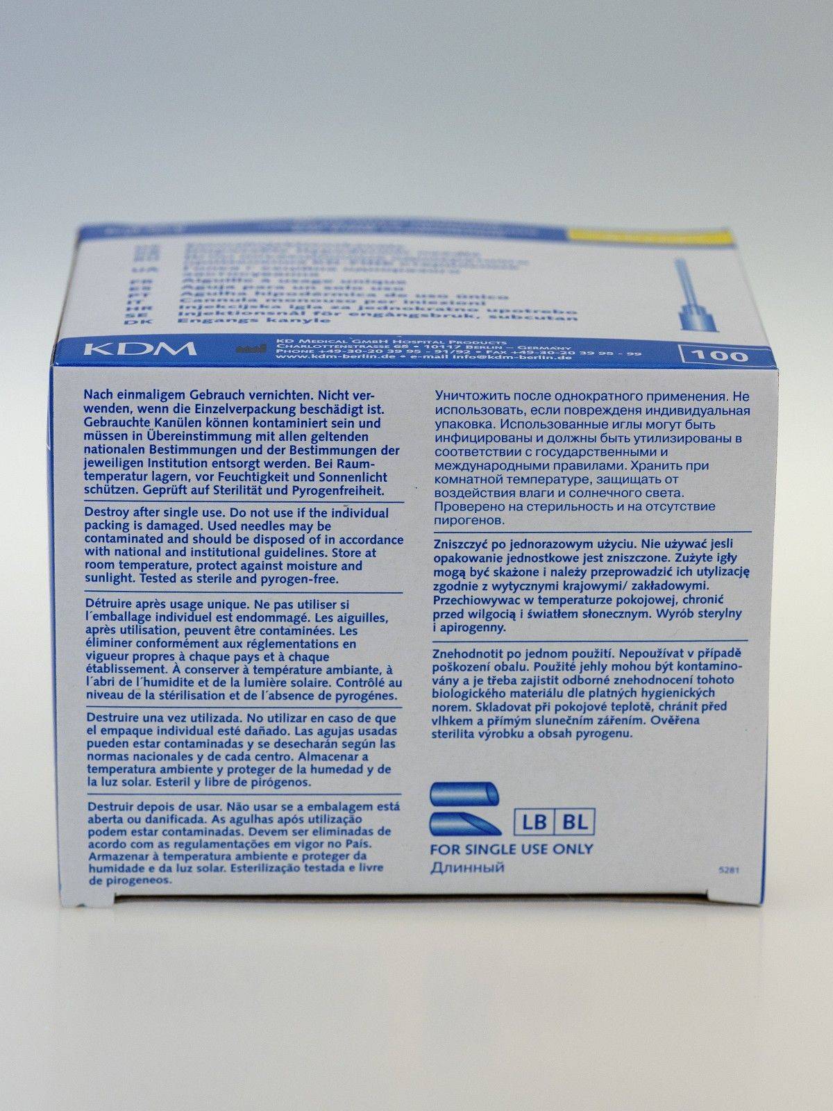 KDM Injection Needles KD-FINE, 30G, 0.30x4, 100 pcs #7