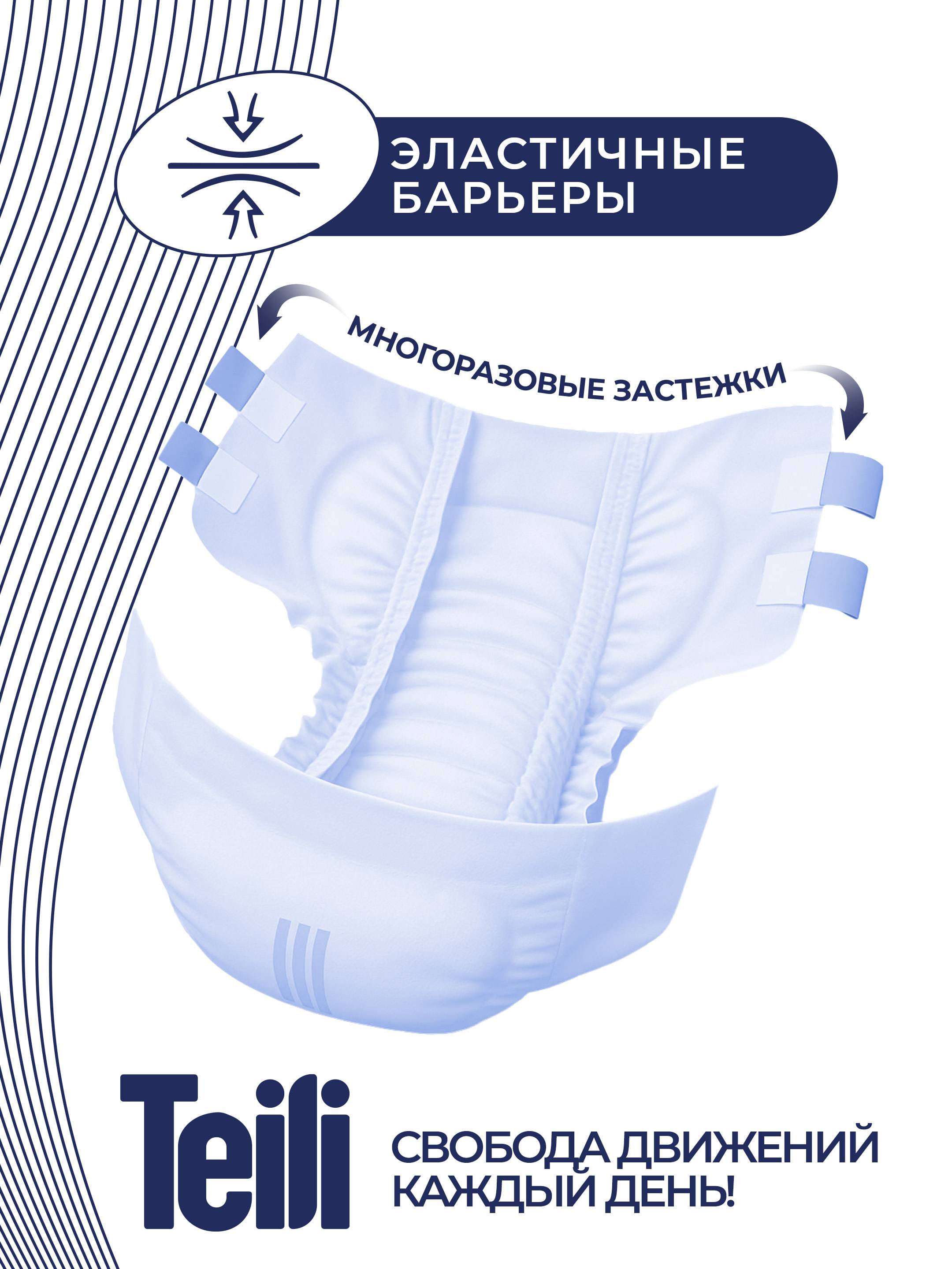 Teili Adult Diapers XL 30 Pack – White #6