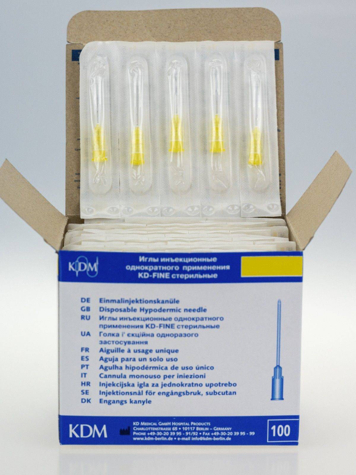 KDM Injection Needles KD-FINE, 30G, 0.30x4, 100 pcs #9