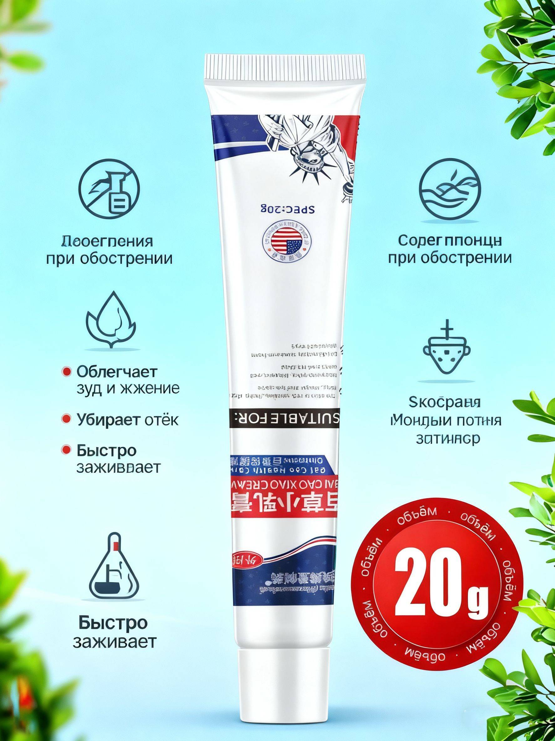 Wujingyanxuan 20g Antifungal Cream for Skin and Scalp #3